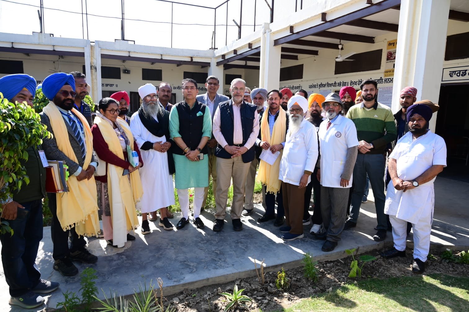 The Honourable Health Minister of Punjab, Balbir Singh, visited the Akal Drug De-Addiction Centre in Cheema, Sangrur