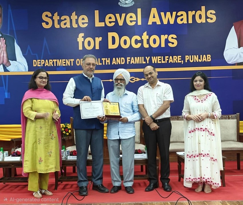 Dr (Col) Rajinder Singh honoured with Doctors’ Day Award
